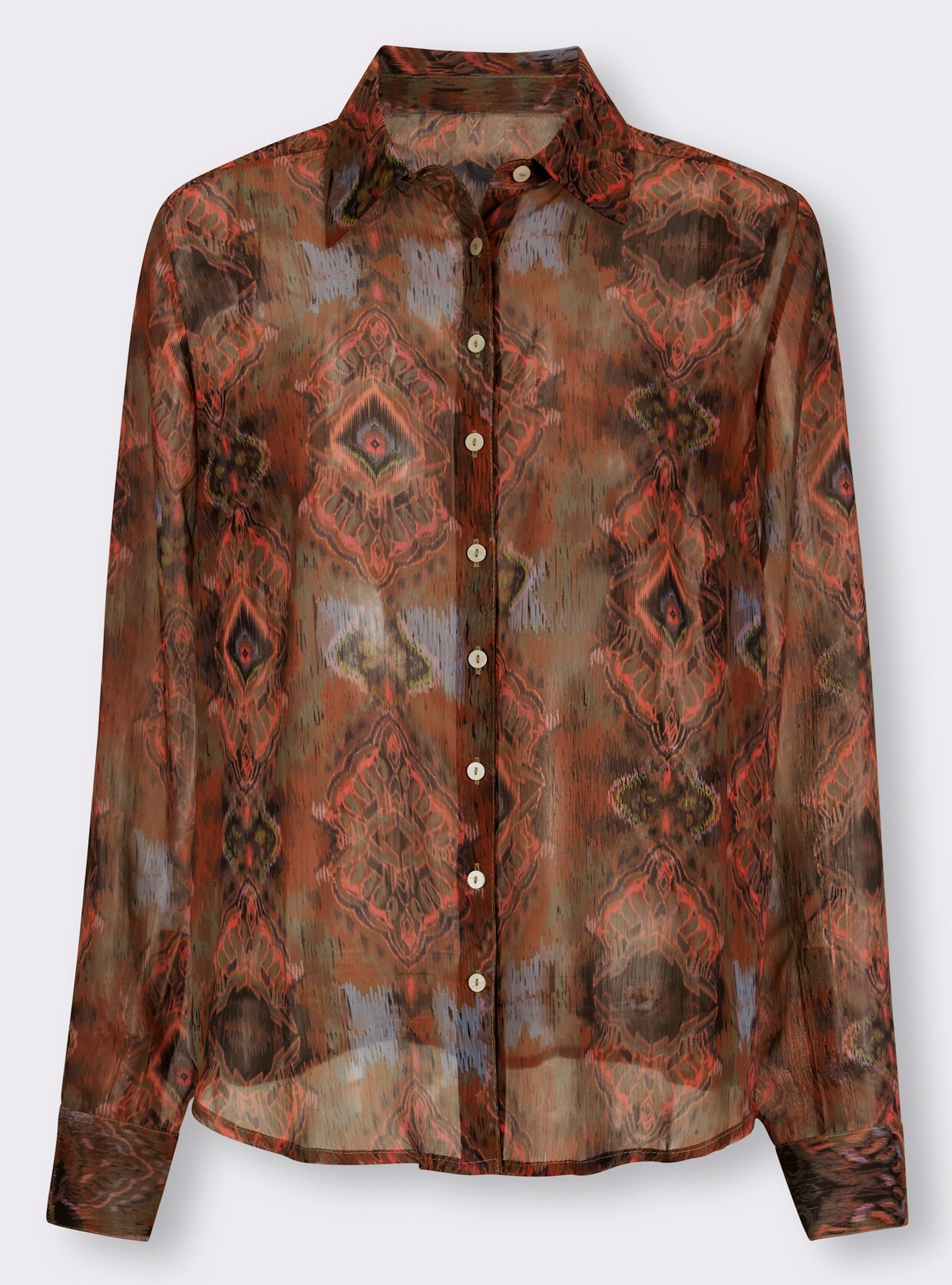 heine Blouse met print - cognac/papaja bedrukt