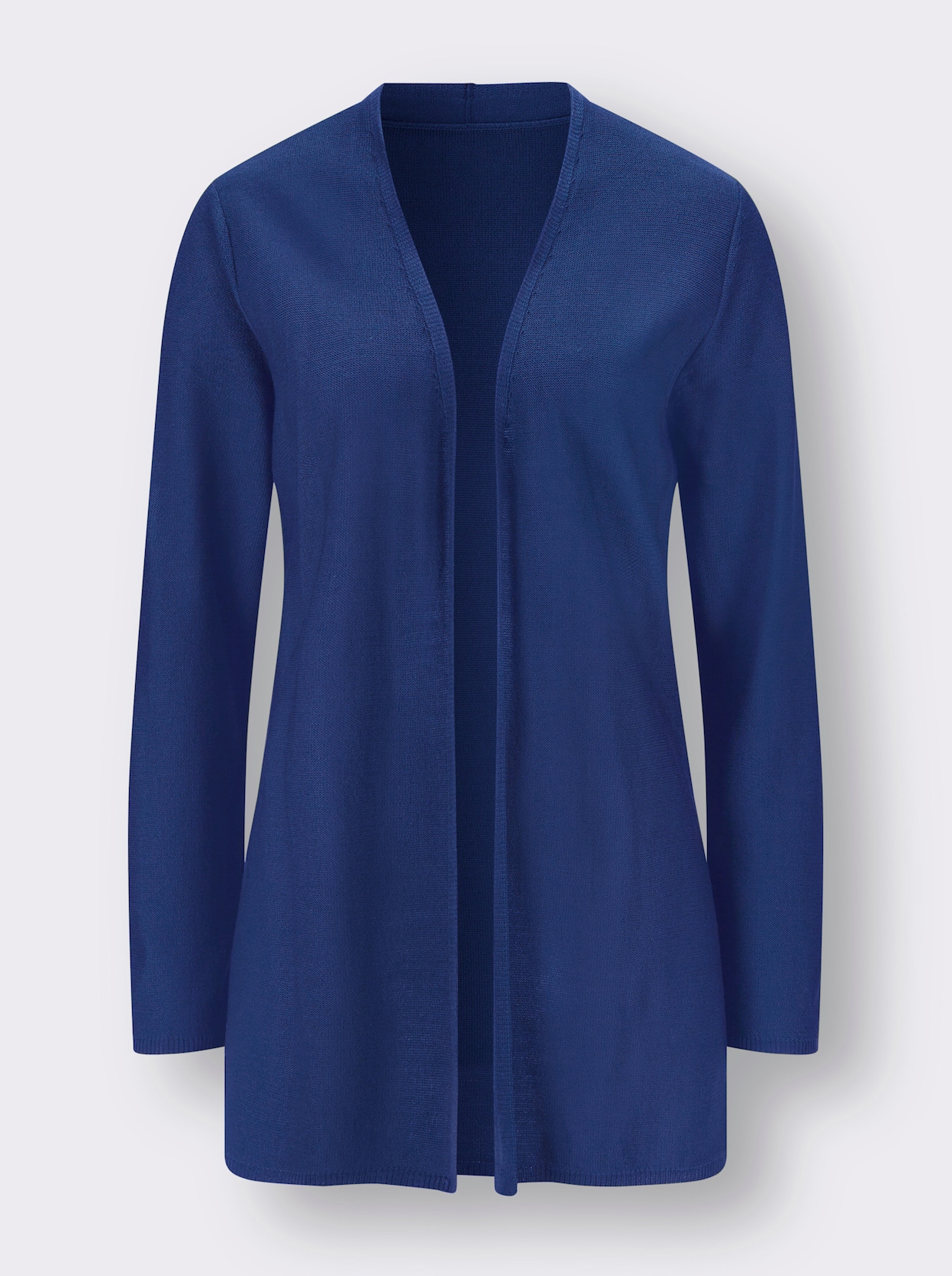 Úpletový kabátik s dlhými rukávmi - Kráľovská modrá