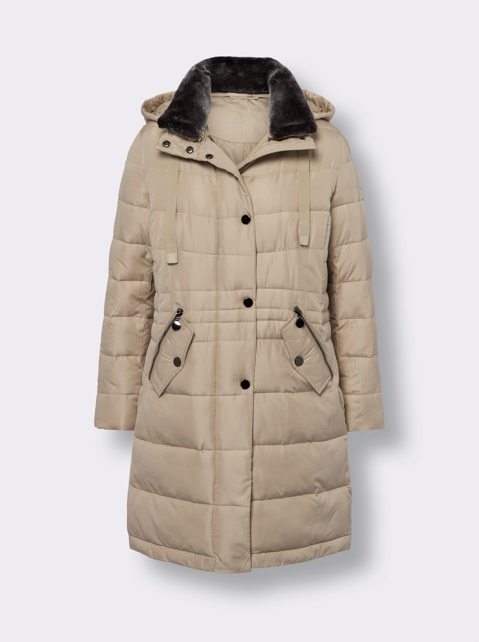 heine Veste matelassée avec glissière double sens - beige