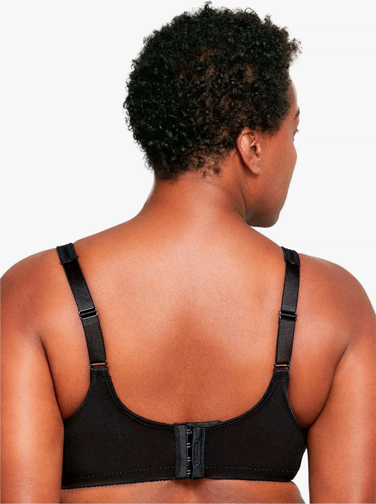 Glamorise Minimizer-BH ohne Bügel mit Spitzeneinsatz - schwarz