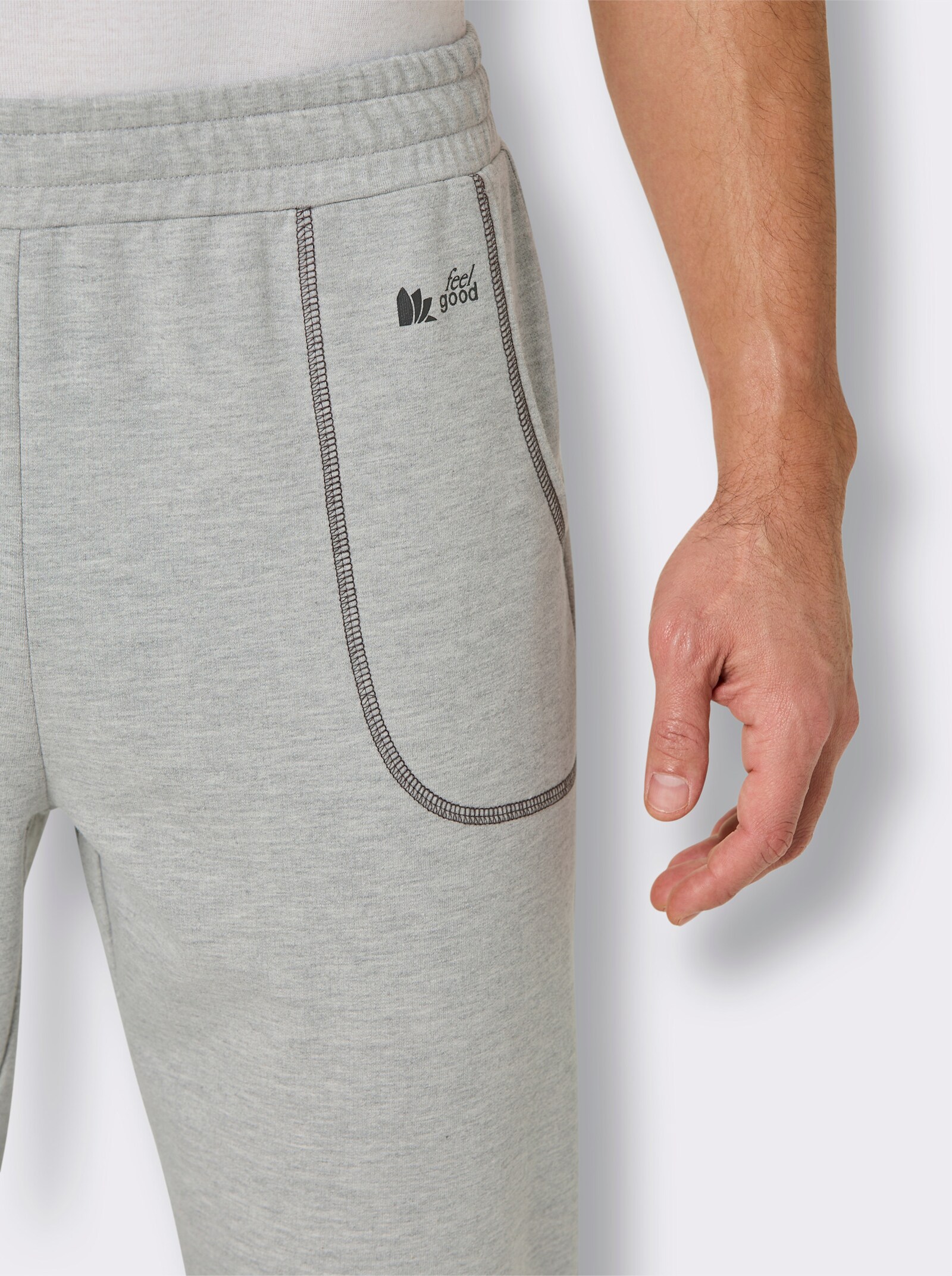 feel good Hose - grau-meliert-graphit