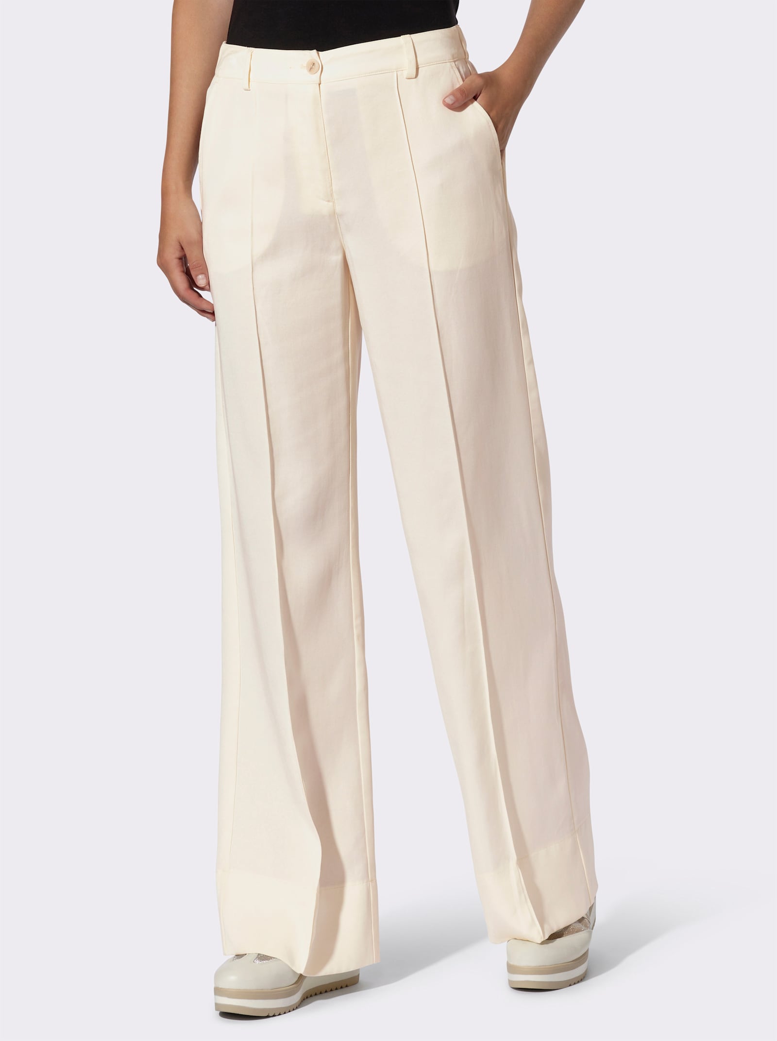 heine Hose mit Biesen - champagner