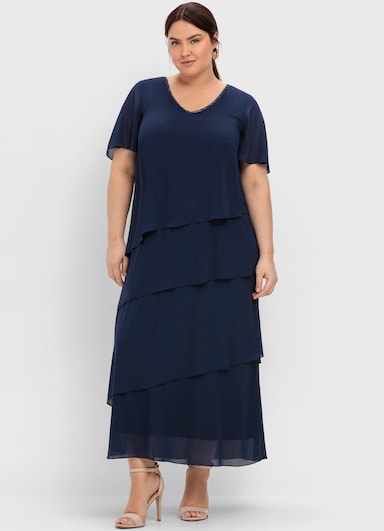 sheego Cocktailkleid - marine