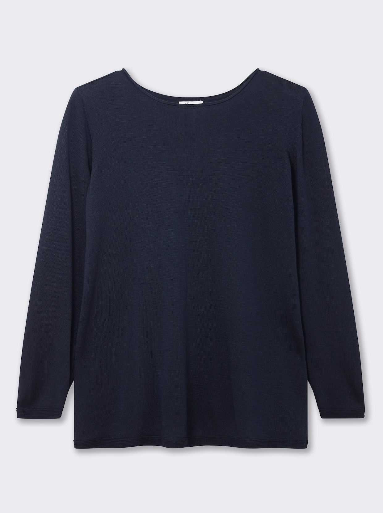 sheego Longpullover - tiefblau