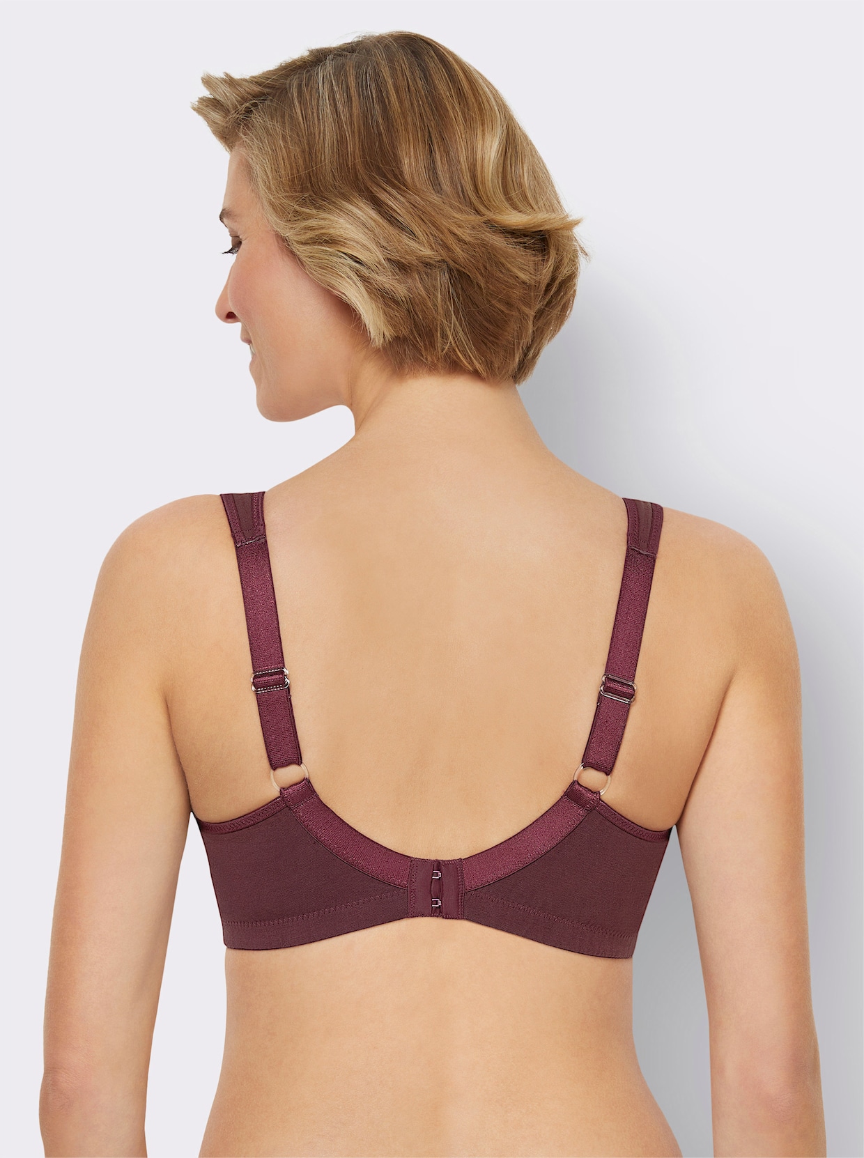 Susa Soutien-gorge large sans armatures - marine + bordeaux