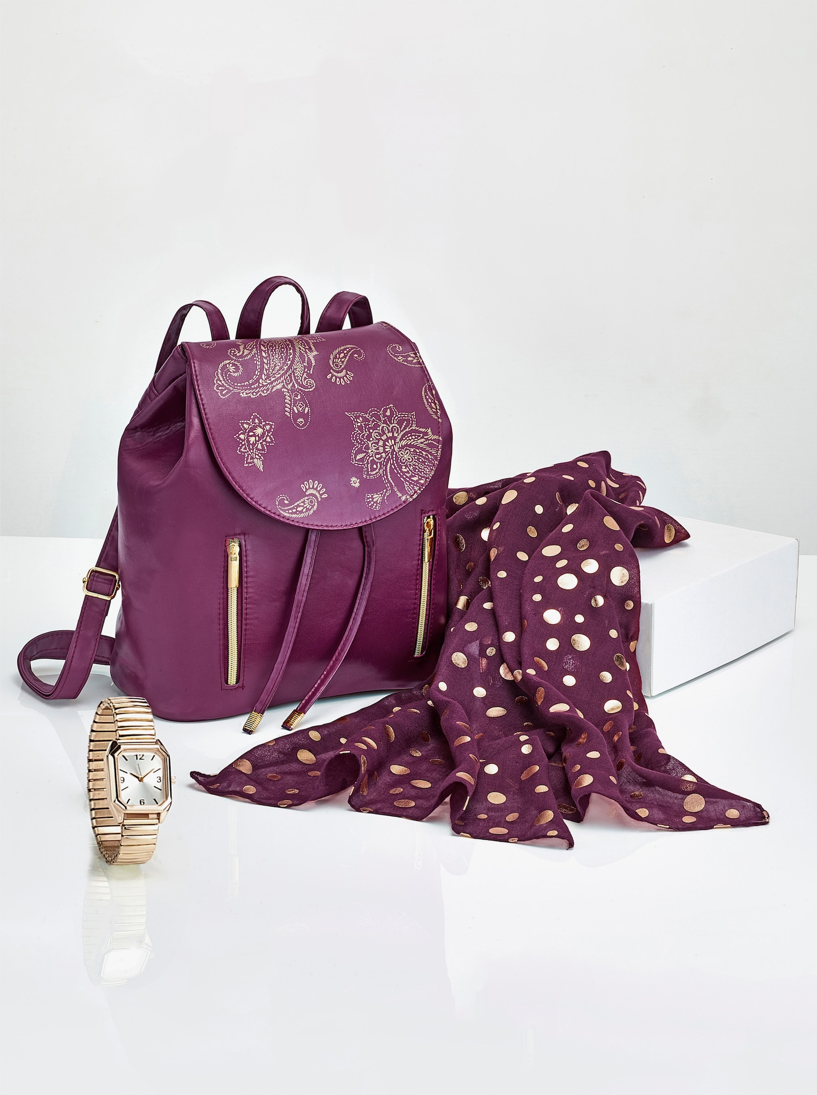 3-tlg.Mode Set - rot