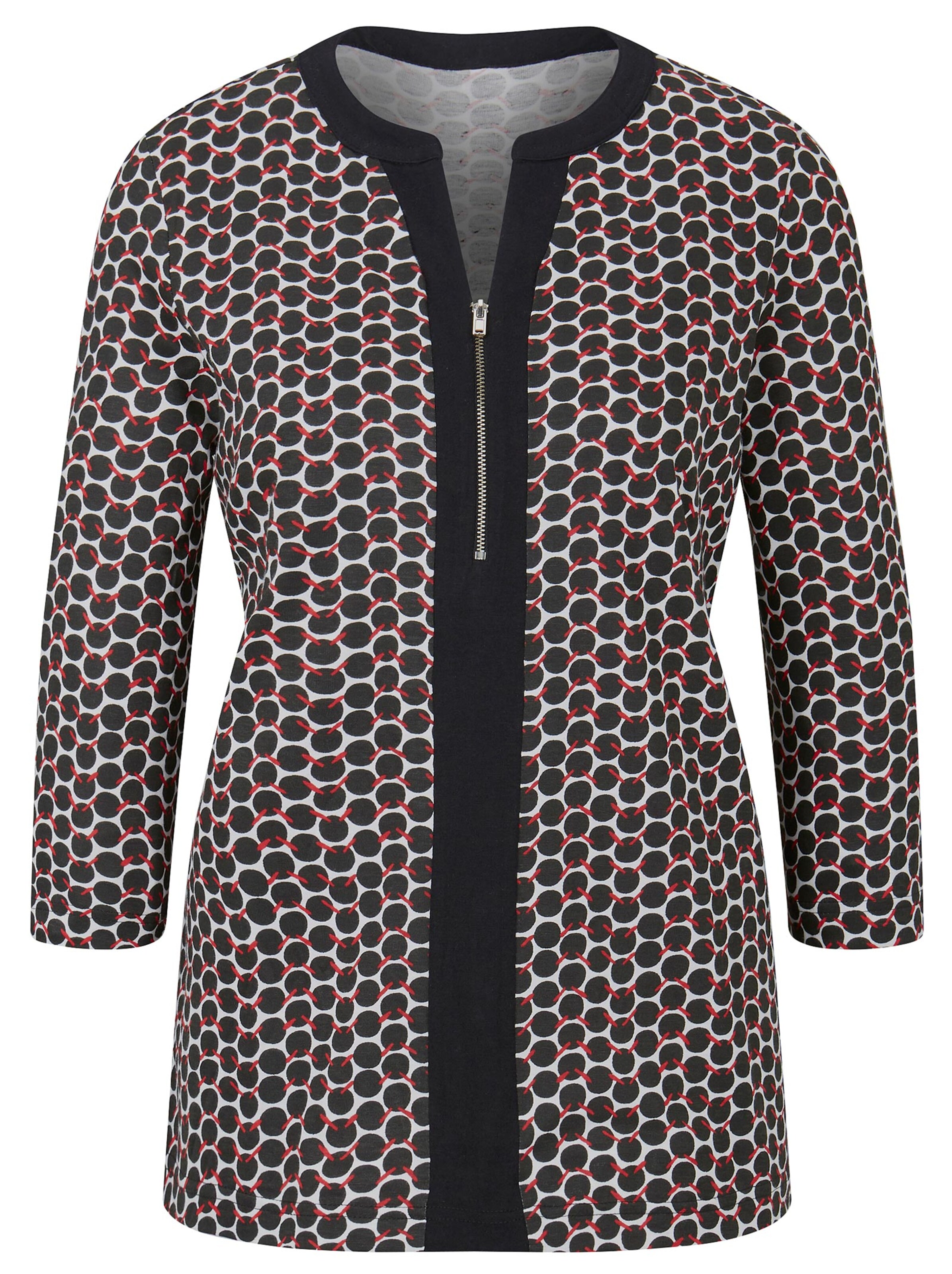 Shirt - schwarz-weiß-bedruckt