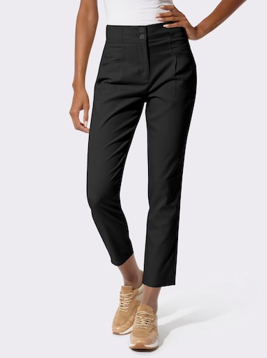 Hose in schimmernder Qualität - schwarz