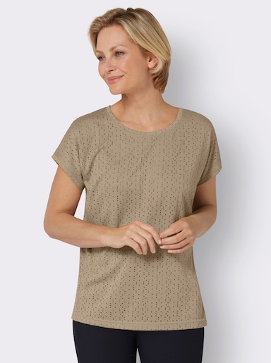 Kortärmad topp - beige