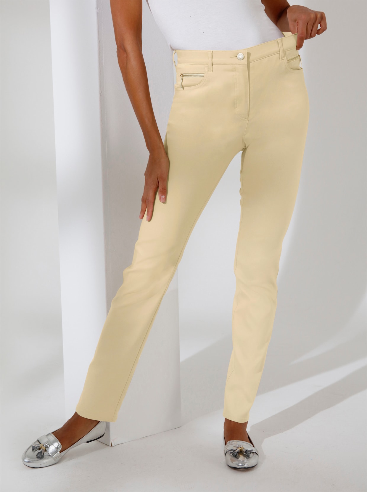 Stehmann Comfort line Élégant pantalon extensible - sable