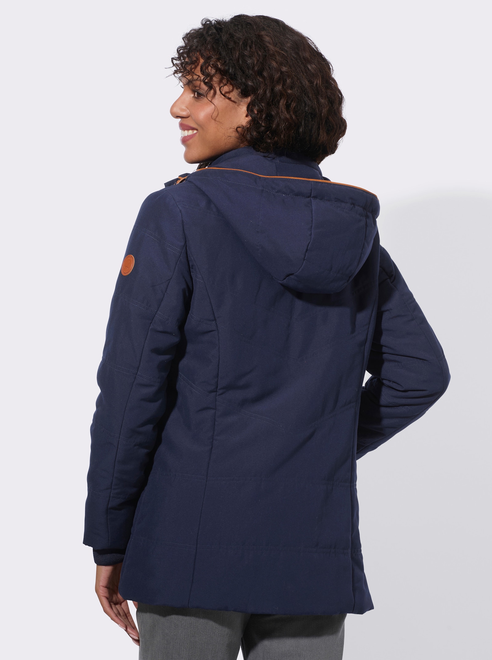  Steppjacke mit Innentasche - marine