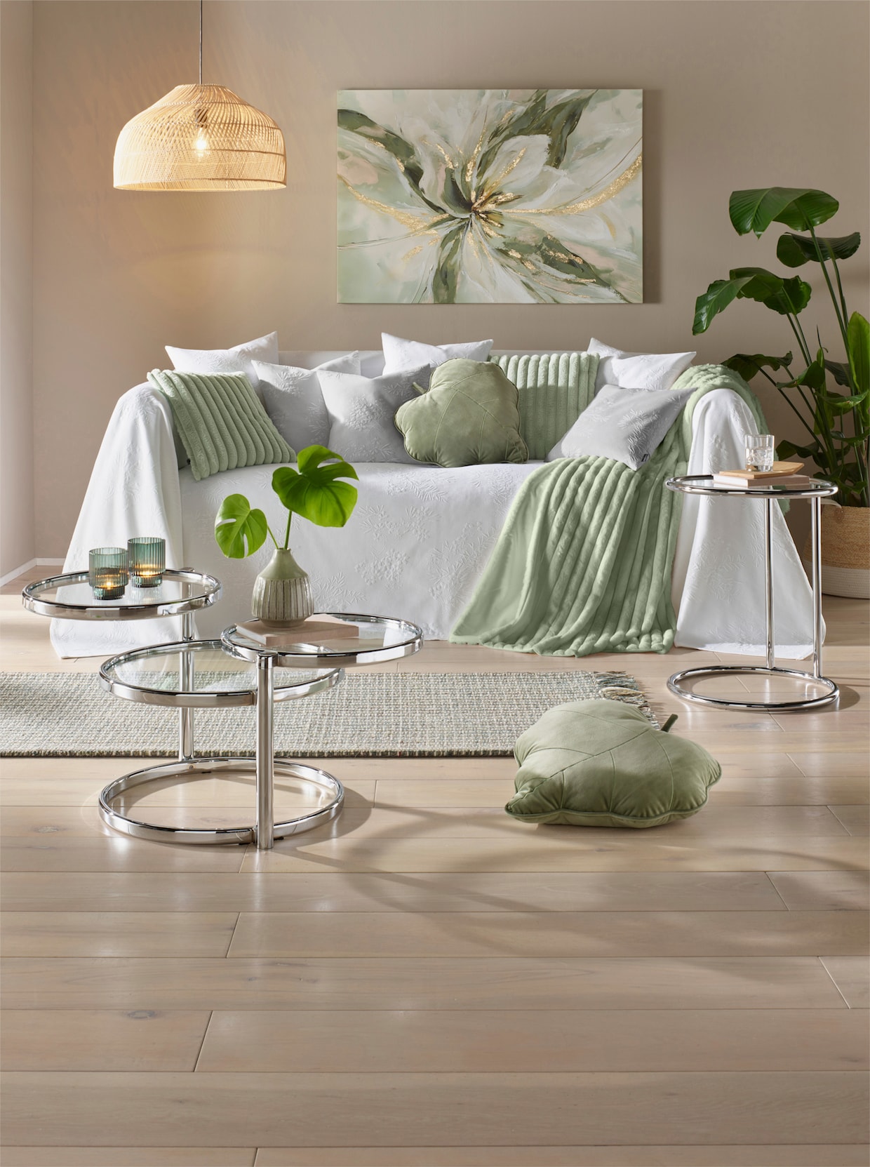 heine home Plaid - crème