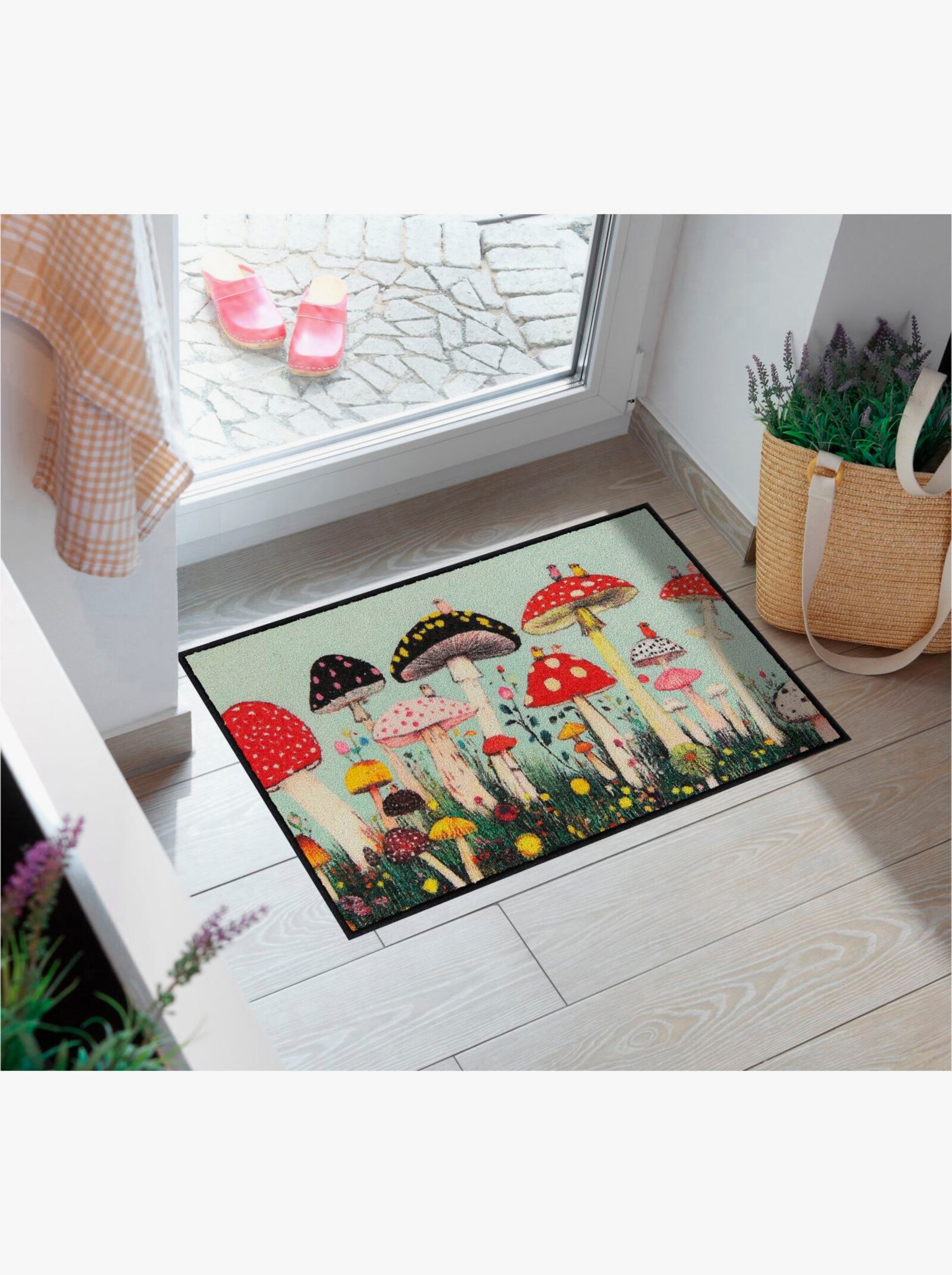 Salonloewe Fußmatte - mint-bedruckt