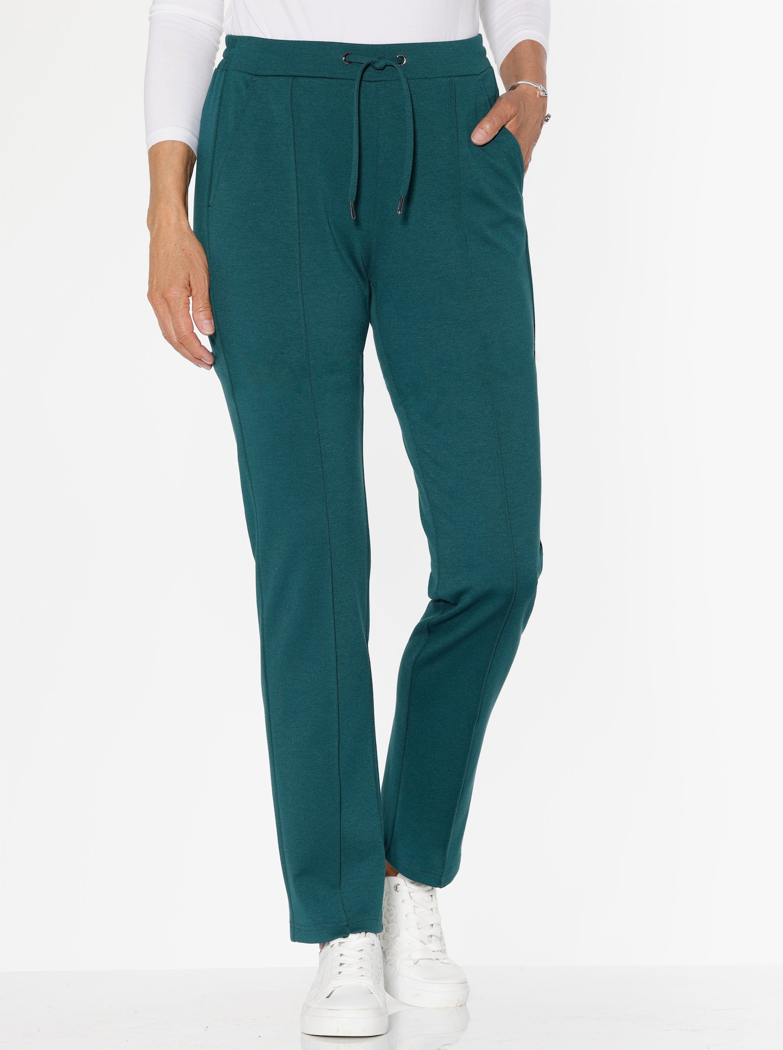 Broek in stretchkwaliteit - petrol