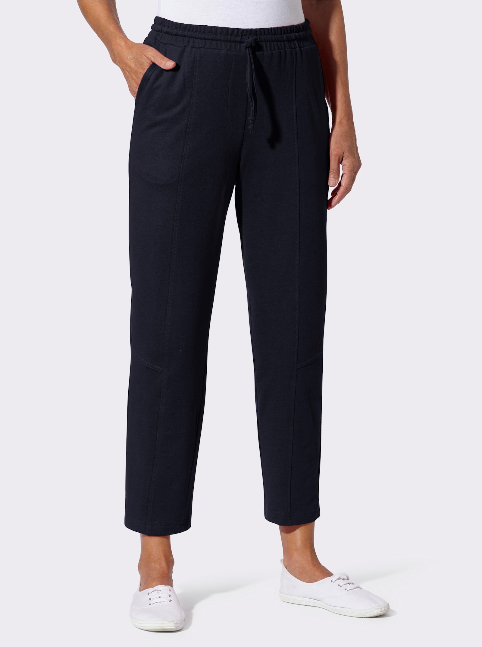 Sweathose mit Rundum-Dehnbund - marine