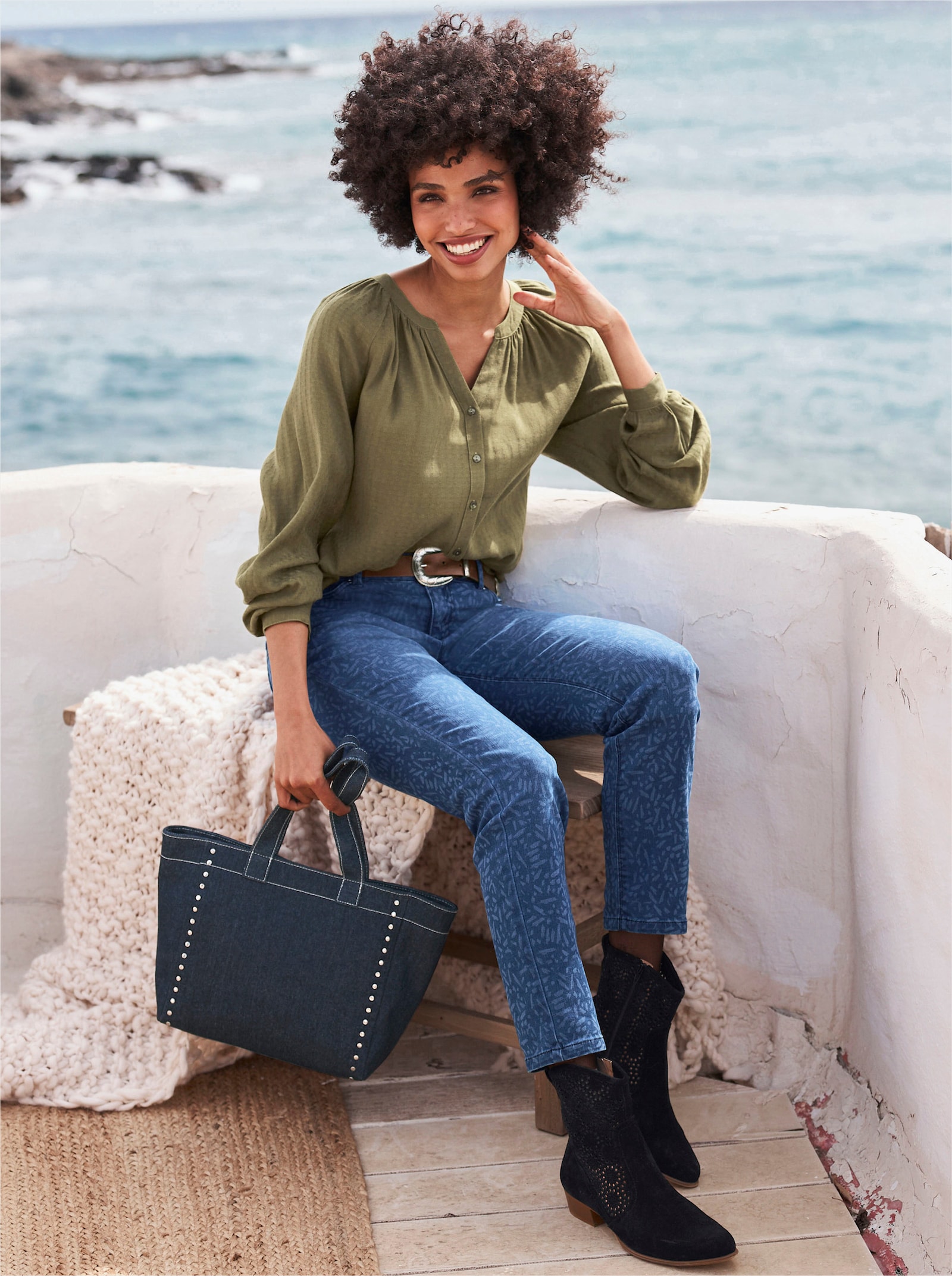 heine Stiefelette - schwarz