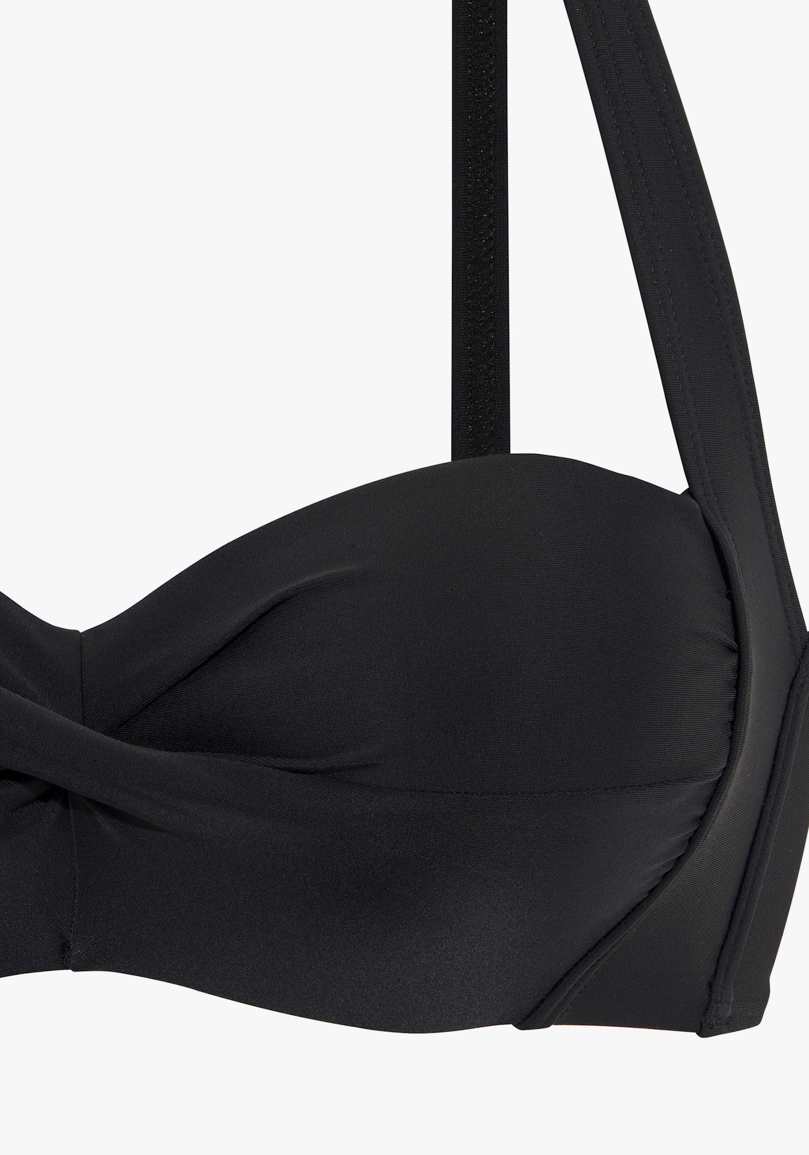 LASCANA Bandeau-Bikini-Top - schwarz