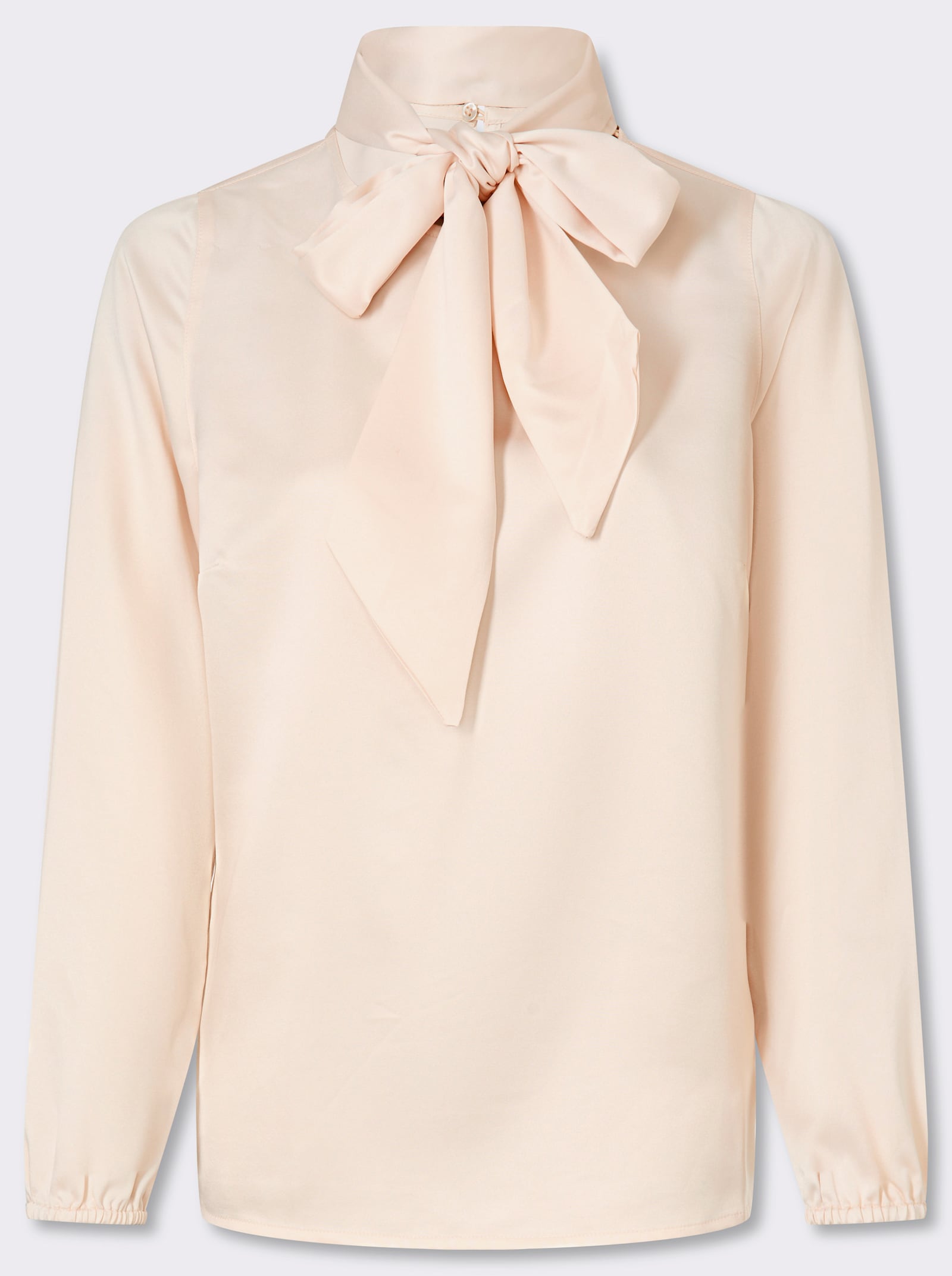 heine Schluppenbluse mit Knopfverschluss im Nacken - elfenbein