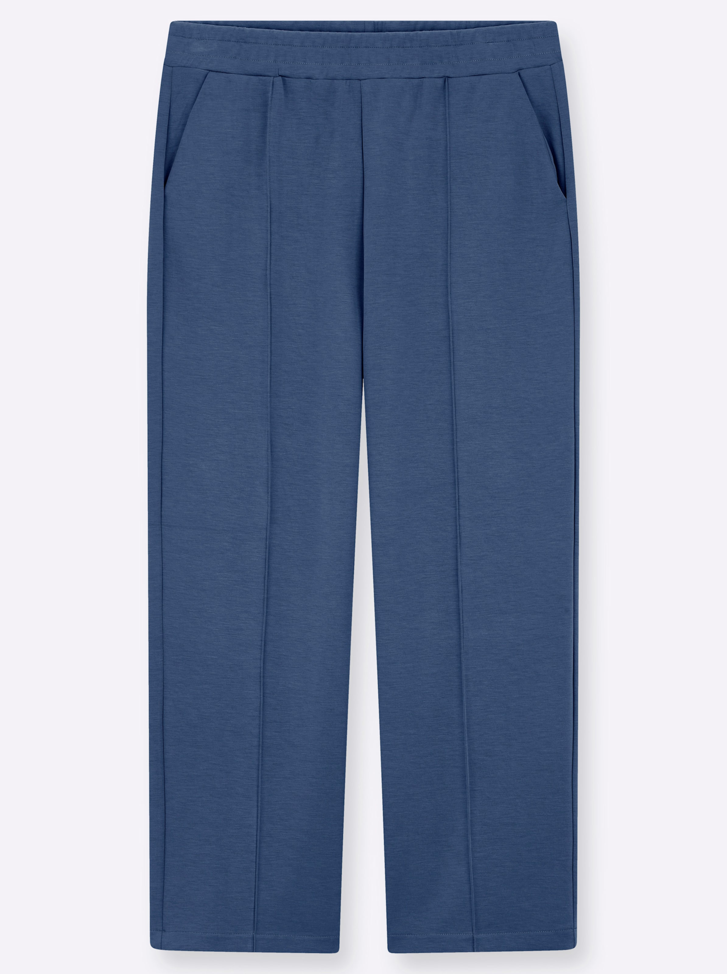 Damen Jerseyhose in weich fließender Qualität jeansblau, Größe 50 - Bild 2