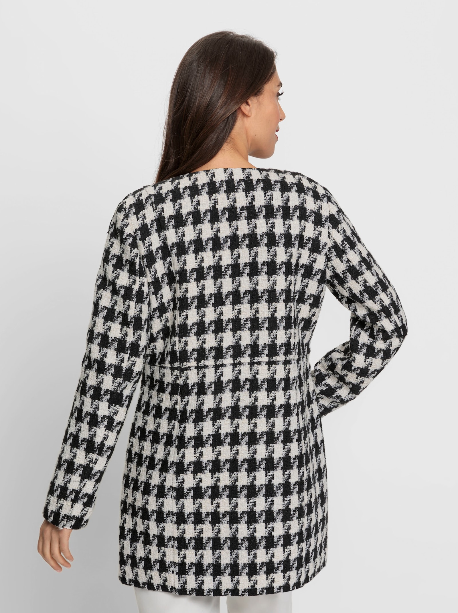 heine Blazer mit Pepita-Dessin - schwarz-ecru Pepita