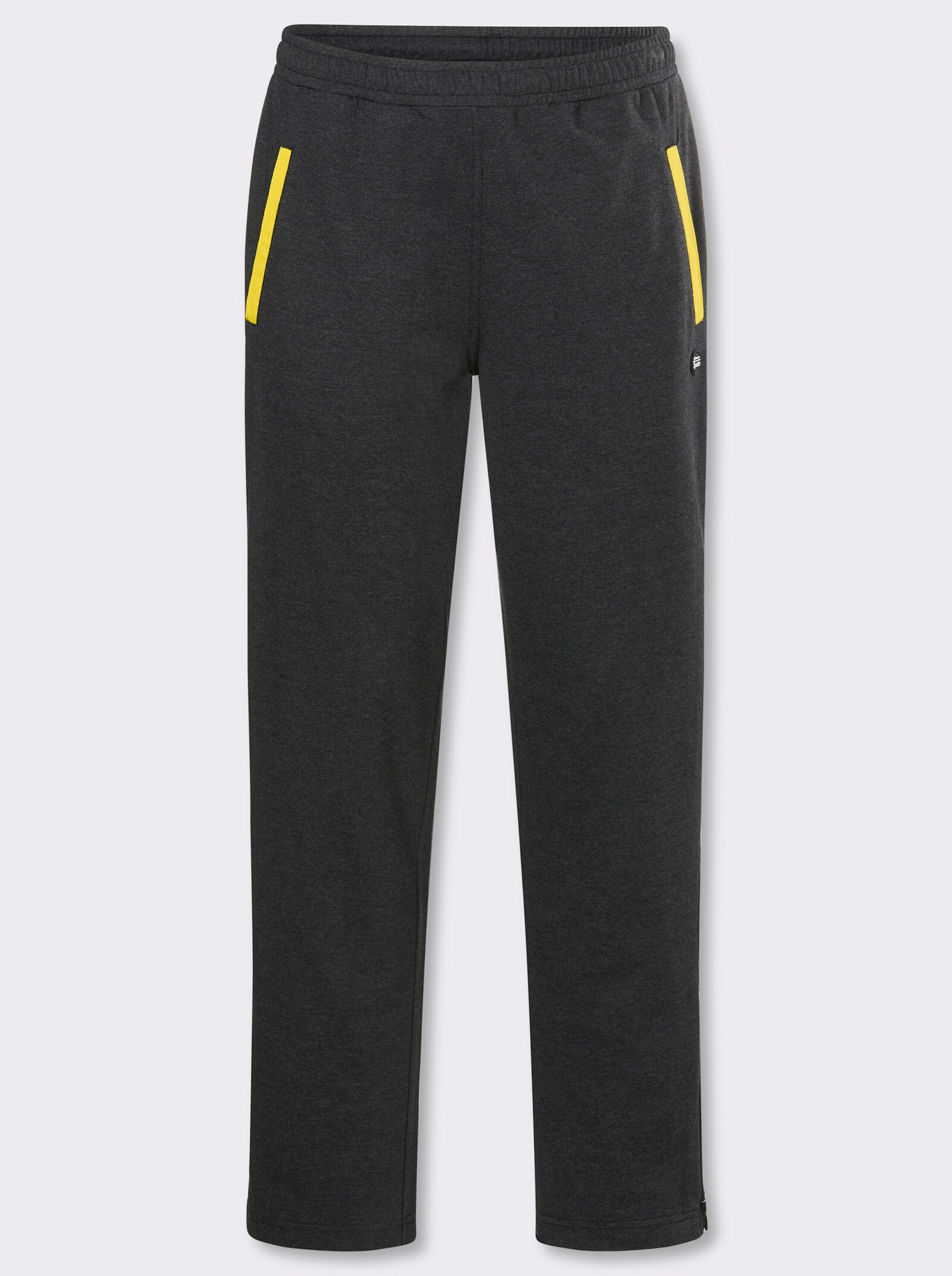 Catamaran Sports Freizeithose mit Reißverschluss am Saum - graphit-meliert