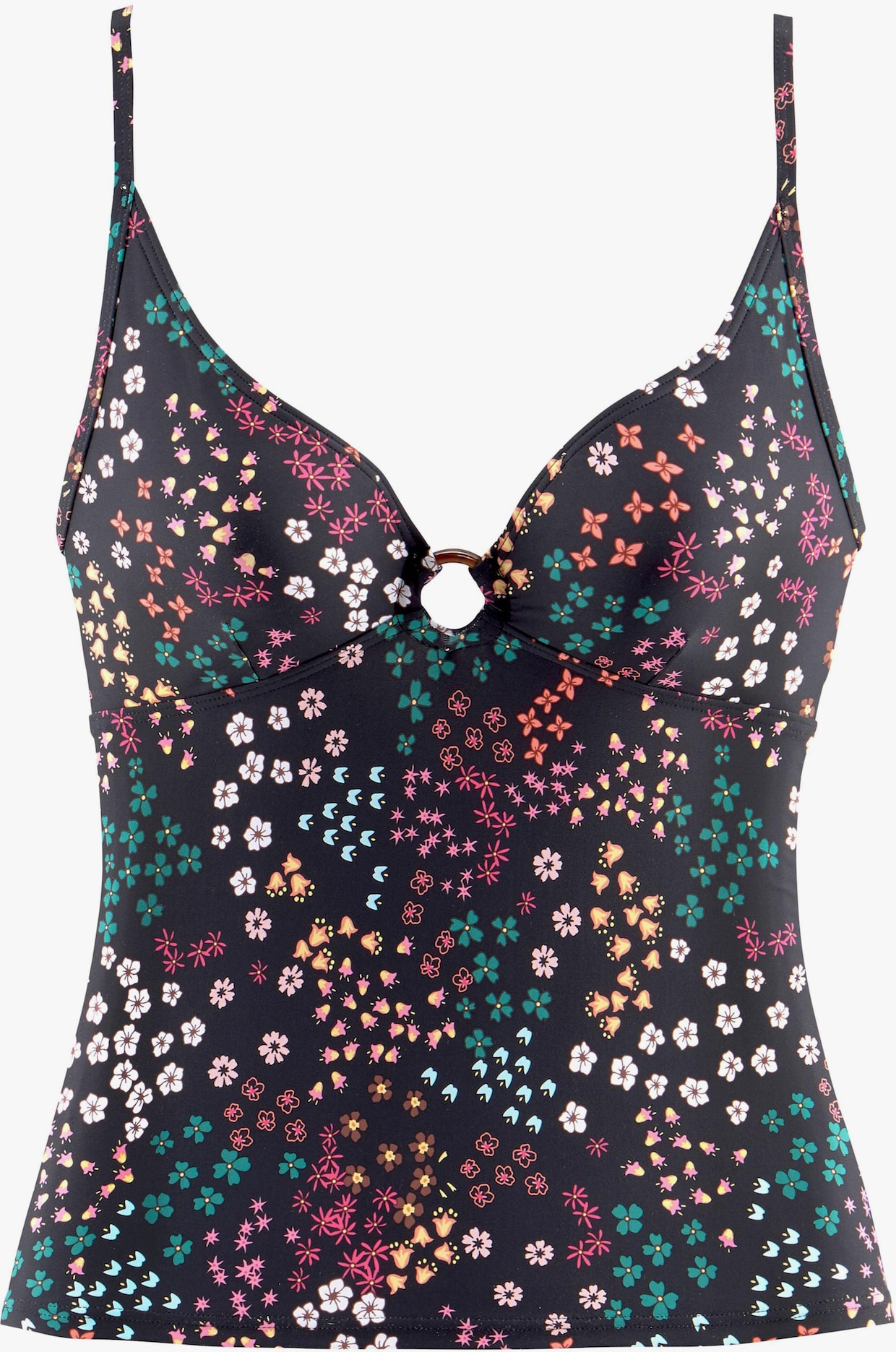 s.Oliver Tankini-Top - schwarz-bedruckt