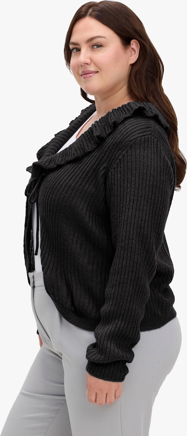 sheego by Joe Browns Strickjacke - schwarz