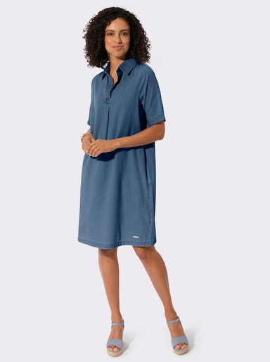 Jeanskleid - blue-stone-washed