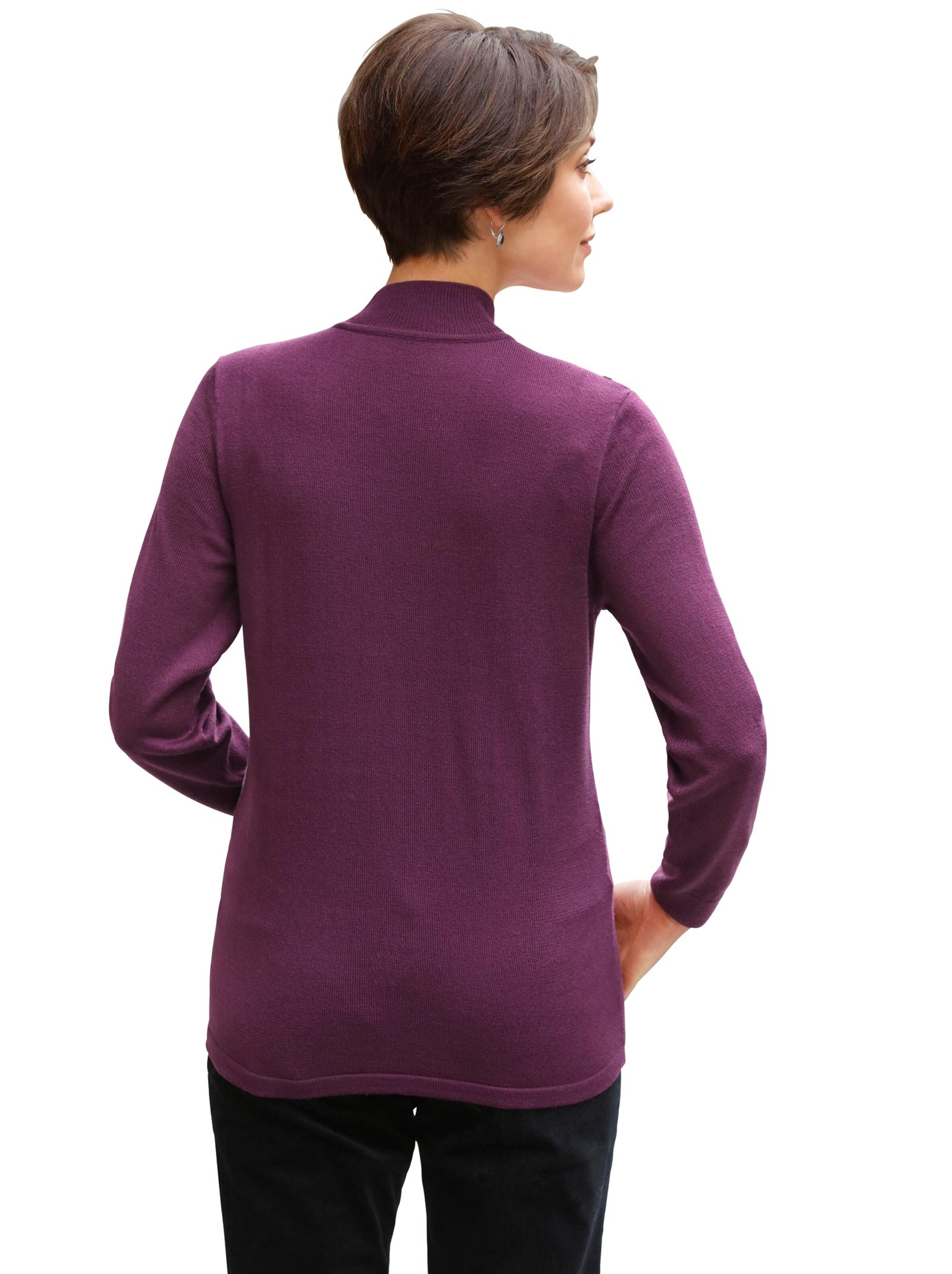 Pullover - fuchsia-gemustert