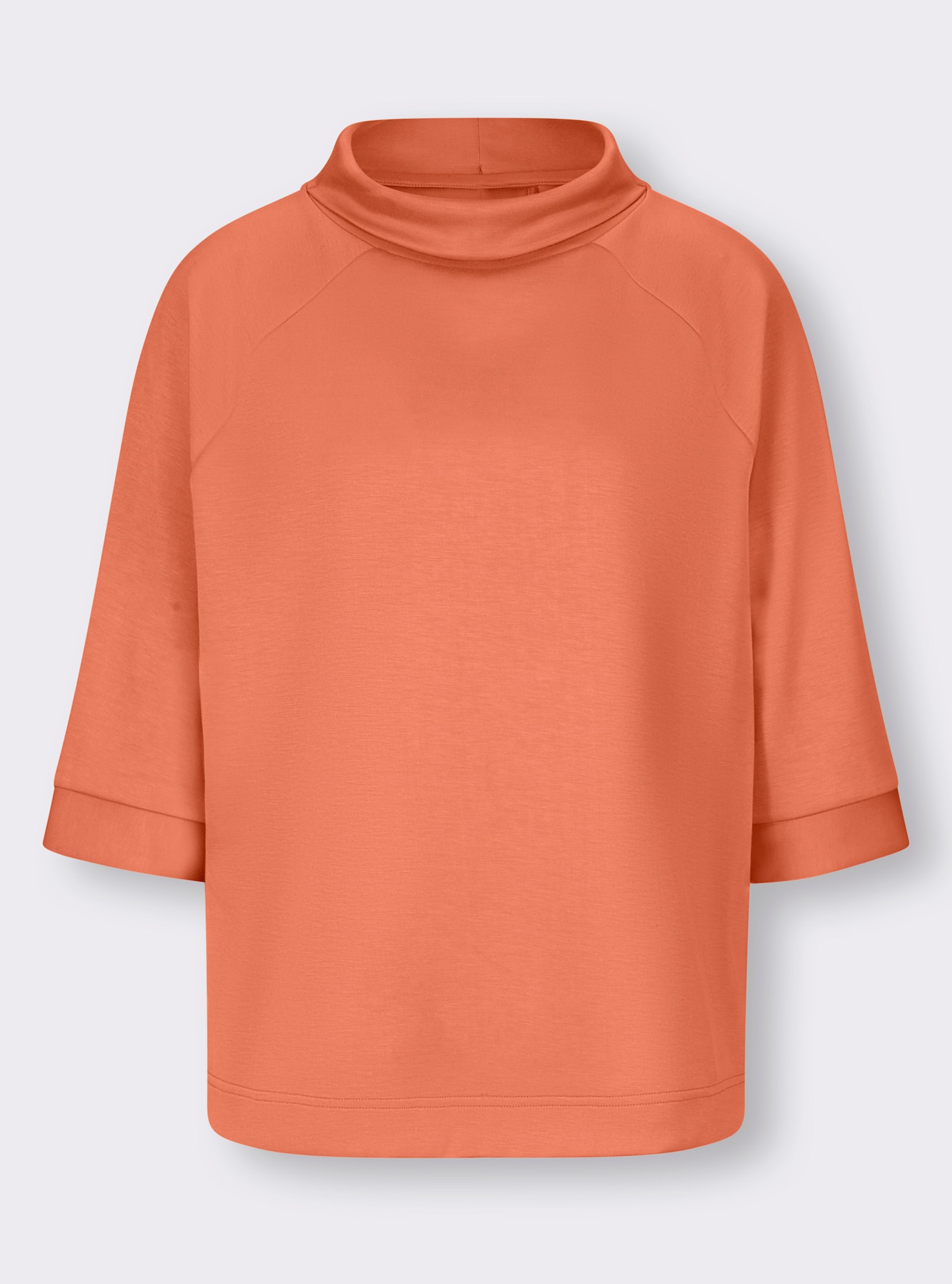 heine Sweatshirt mit Stehkragen - papaya