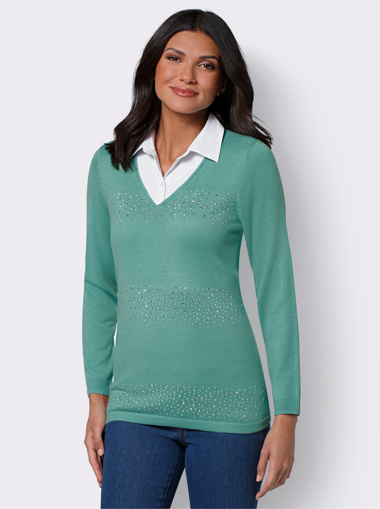 2-in-1-pullover - salie