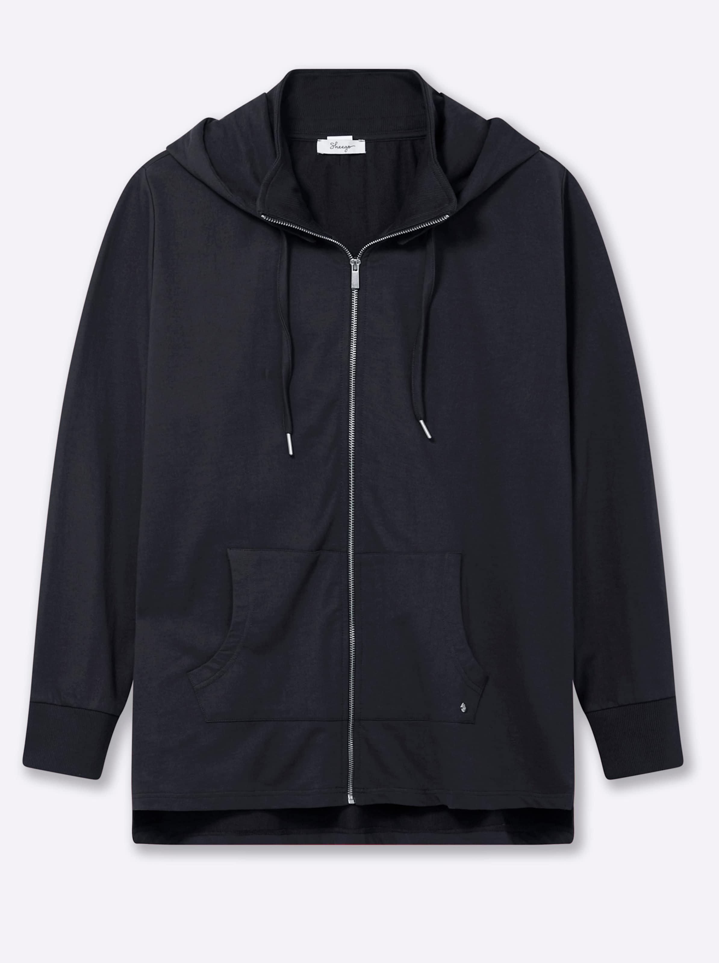 Sheego Damen Tiefblau Sweatjacke - Bild 2