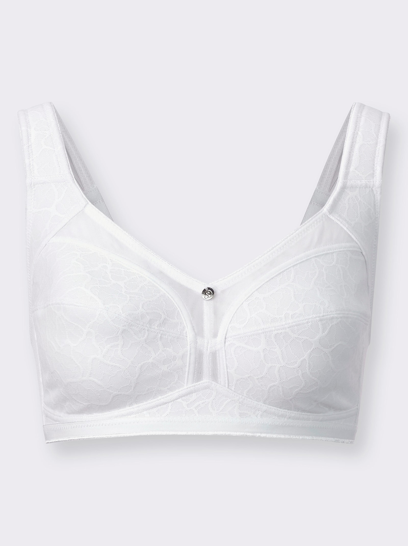 wäschepur Soutien-gorge large sans armatures - blanc