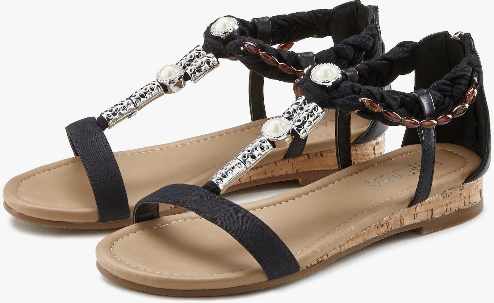 LASCANA Sandale - schwarz