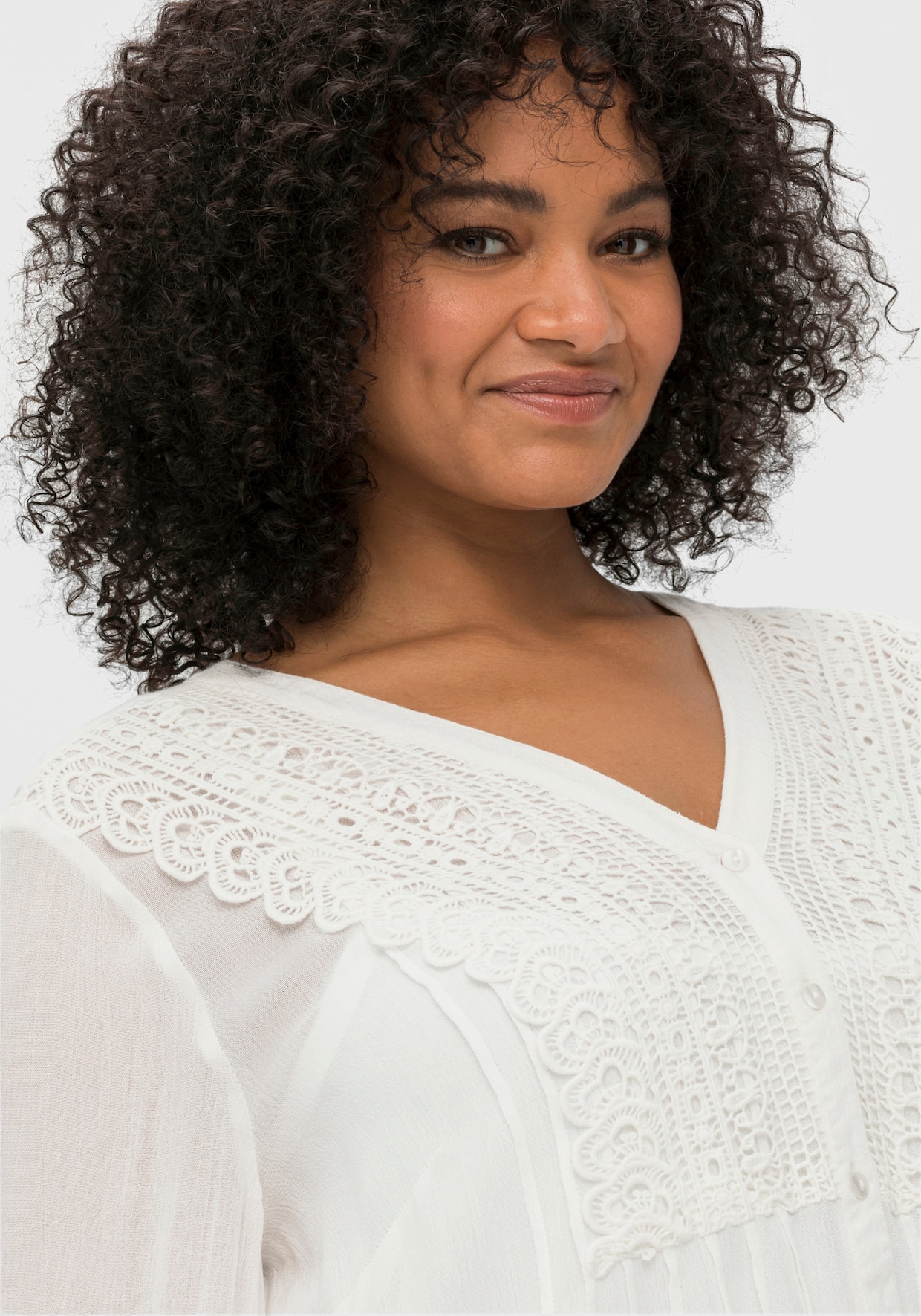 sheego by Joe Browns Crêpeblouse - wit