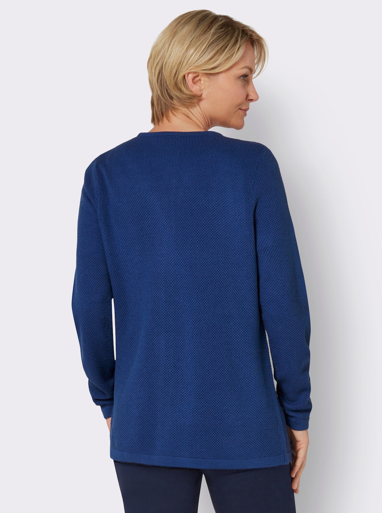 Strickjacke - royalblau