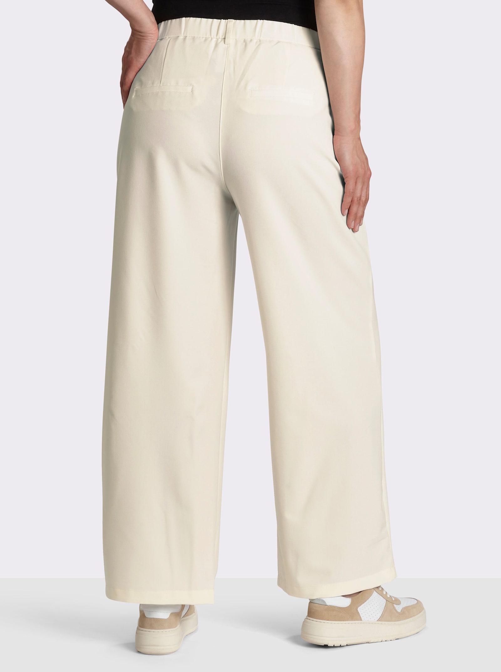 Marlene-Hose mit rückwärtigem Dehnbund - champagner