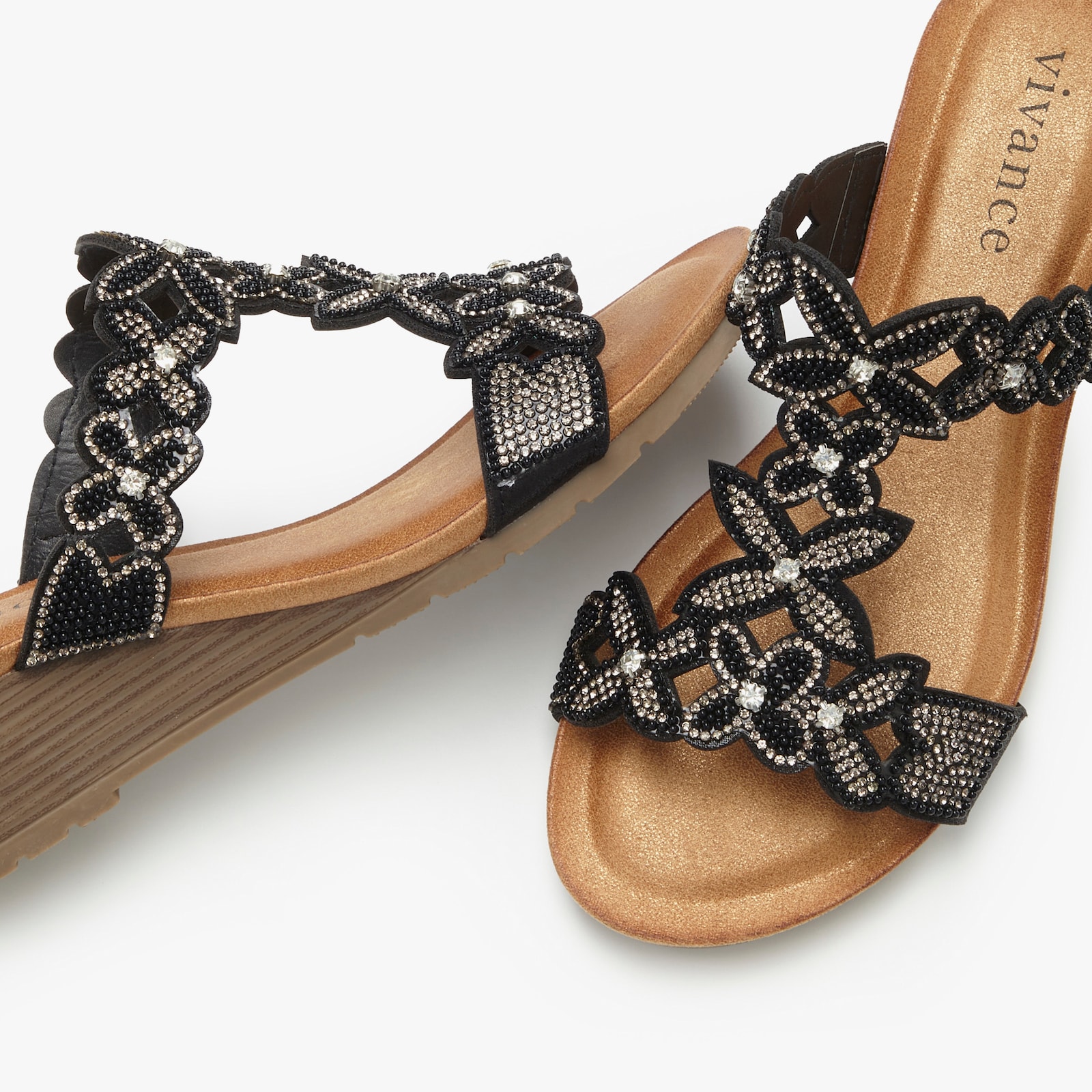 Vivance Pantolette - schwarz