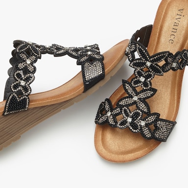 Vivance Pantolette - schwarz