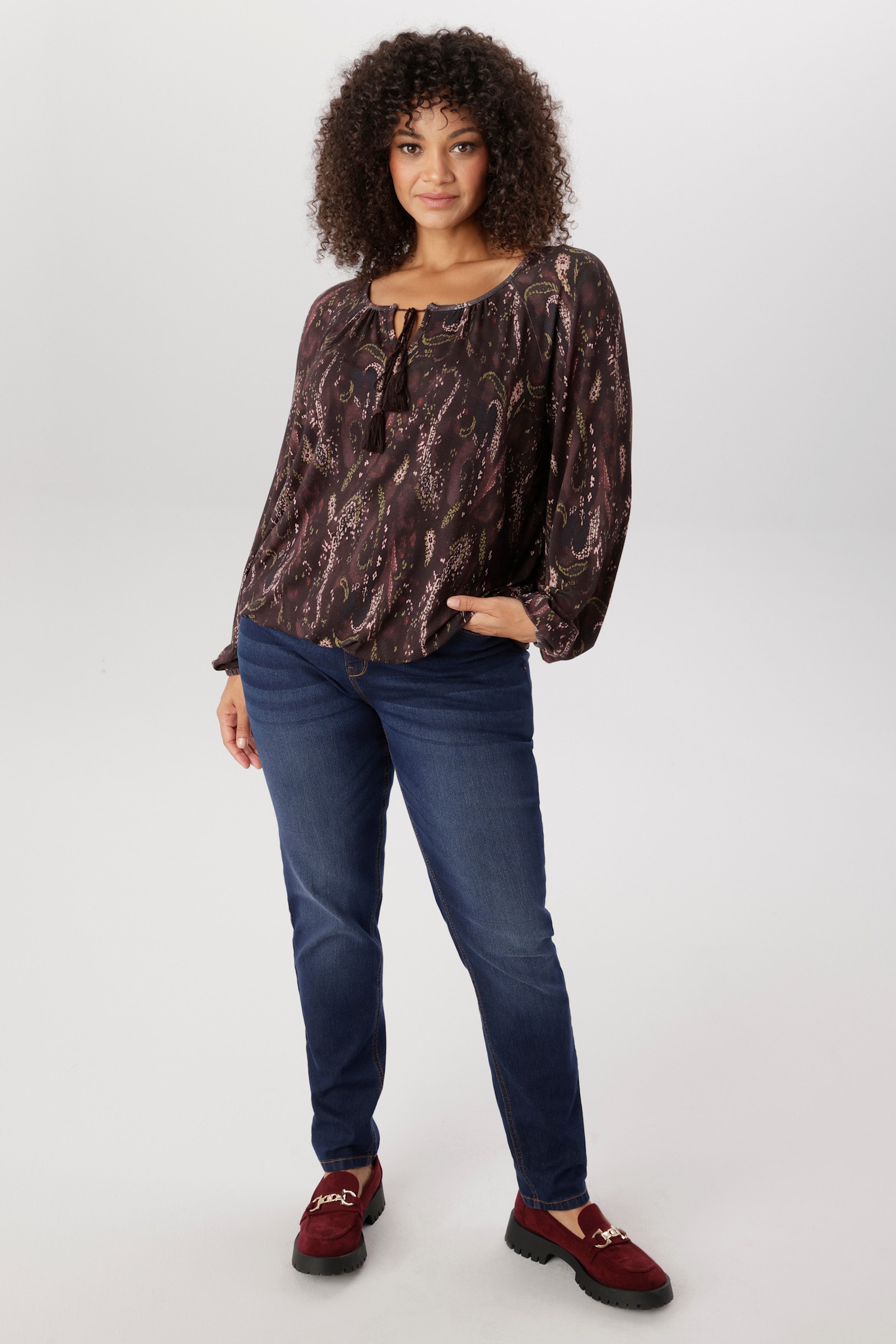 Aniston PLUS Langarmshirt - bunt