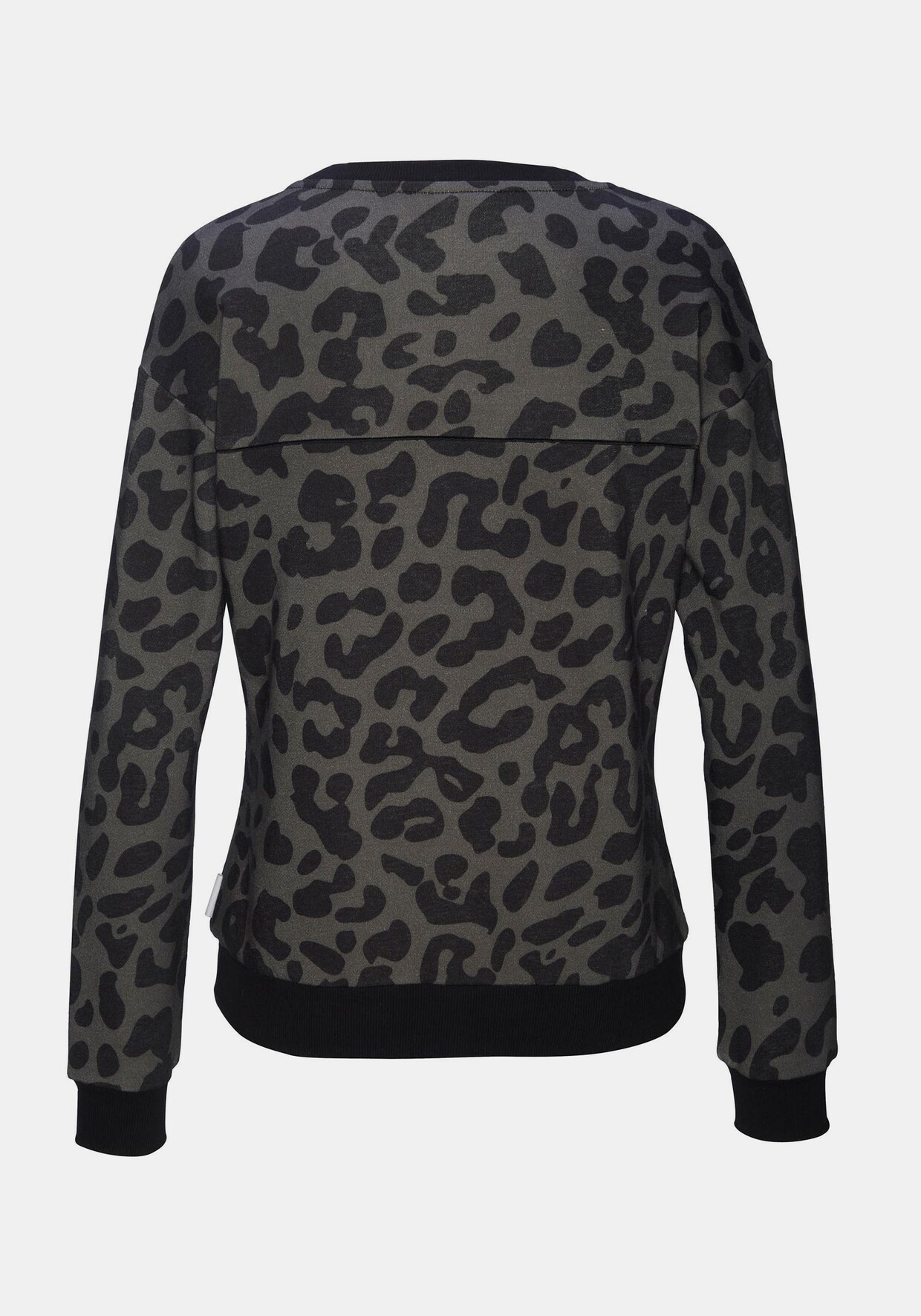 Bench. Sweatshirt - grijs/zwart/luipaard