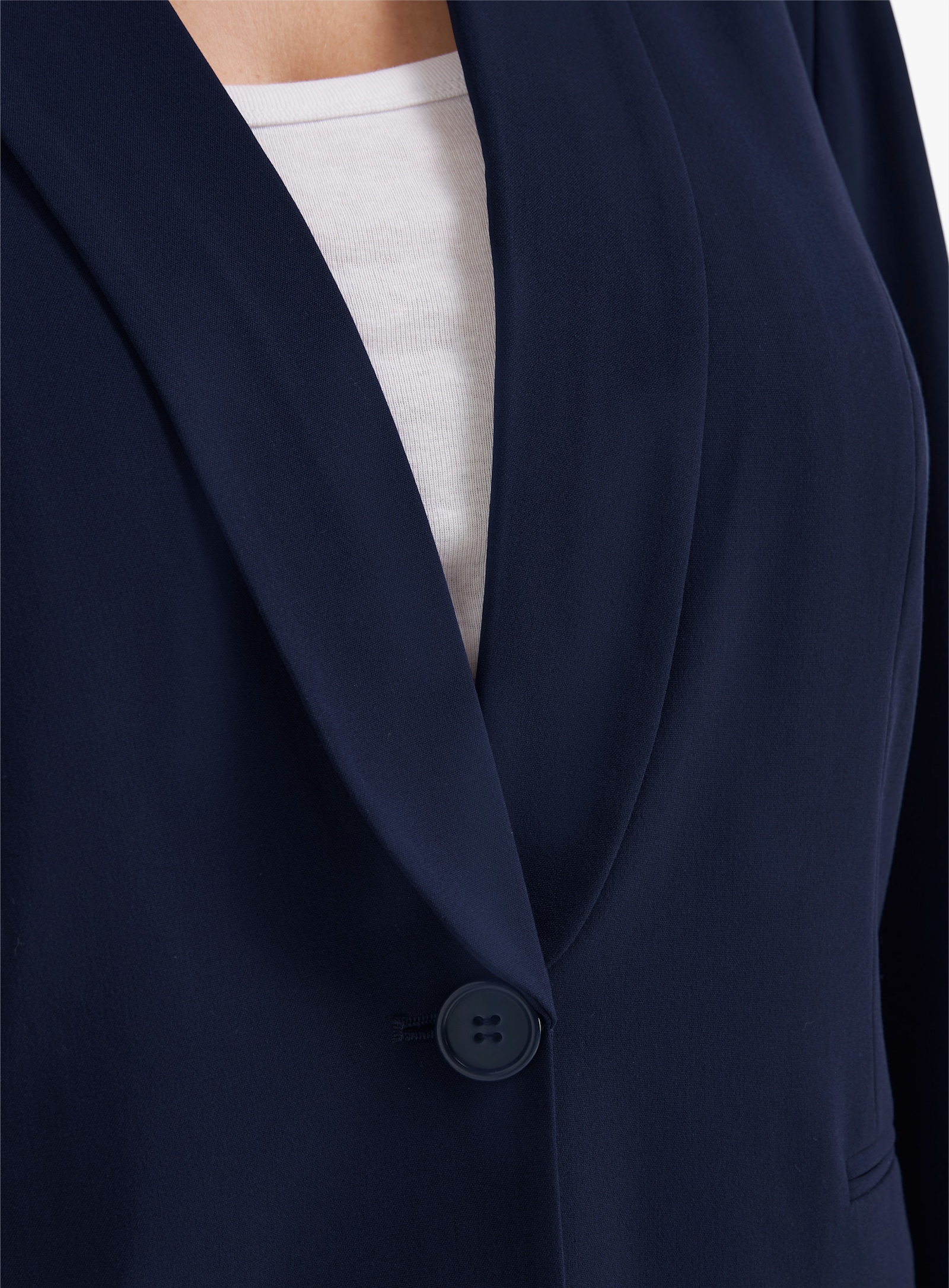 Blazer in langer Form - marine