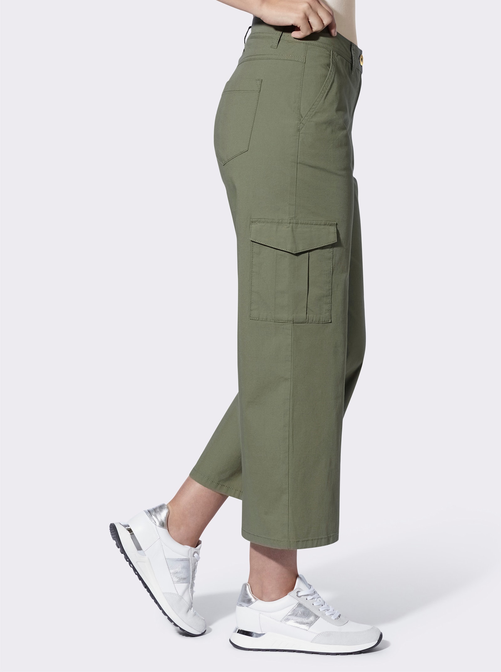 heine Pantalon 7/8 style cargo - kaki