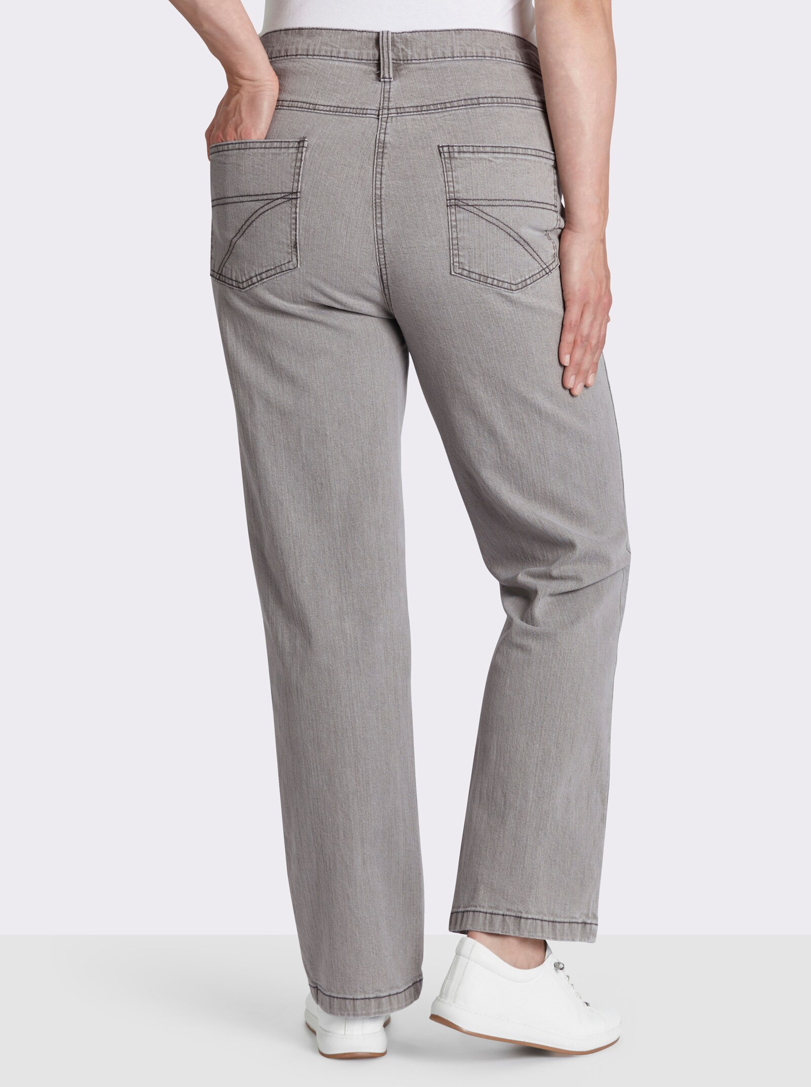 5-Pocket-Jeans mit Baumwoll-Stretch - grey-denim