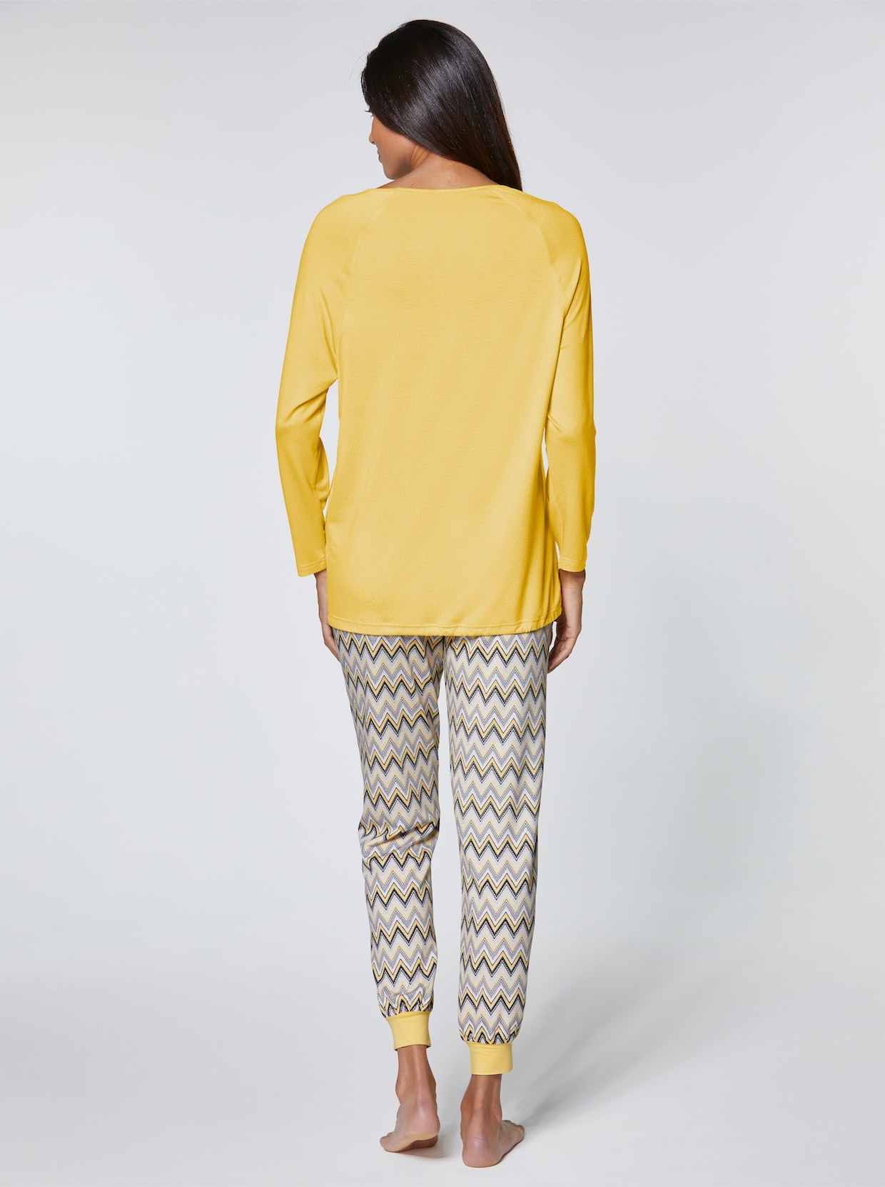 wäschepur Pyjama - jaune à motifs