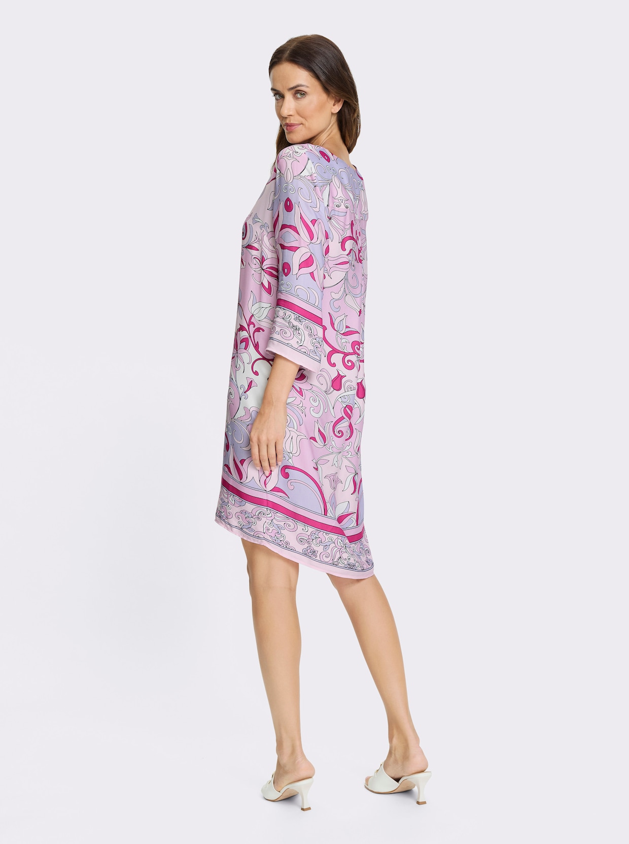 heine Druckkleid - rosé-hellrosé-bedruckt