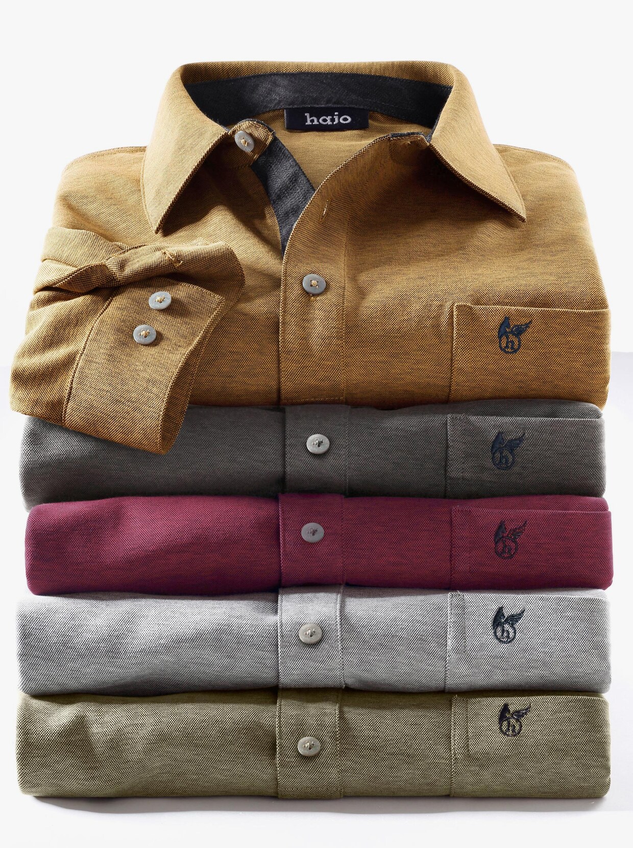 Langarm-Shirt - curry