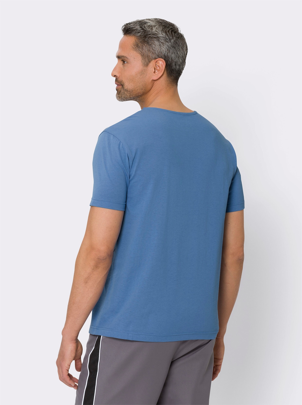 Voľnočasové tričko - jemná modrá