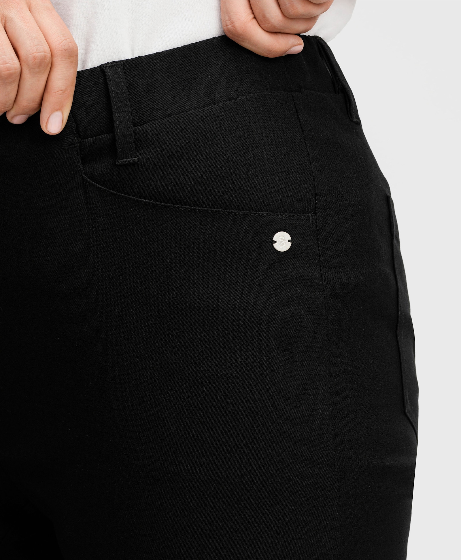 sheego Bengalinhose mit Shaping-Einsatz - schwarz