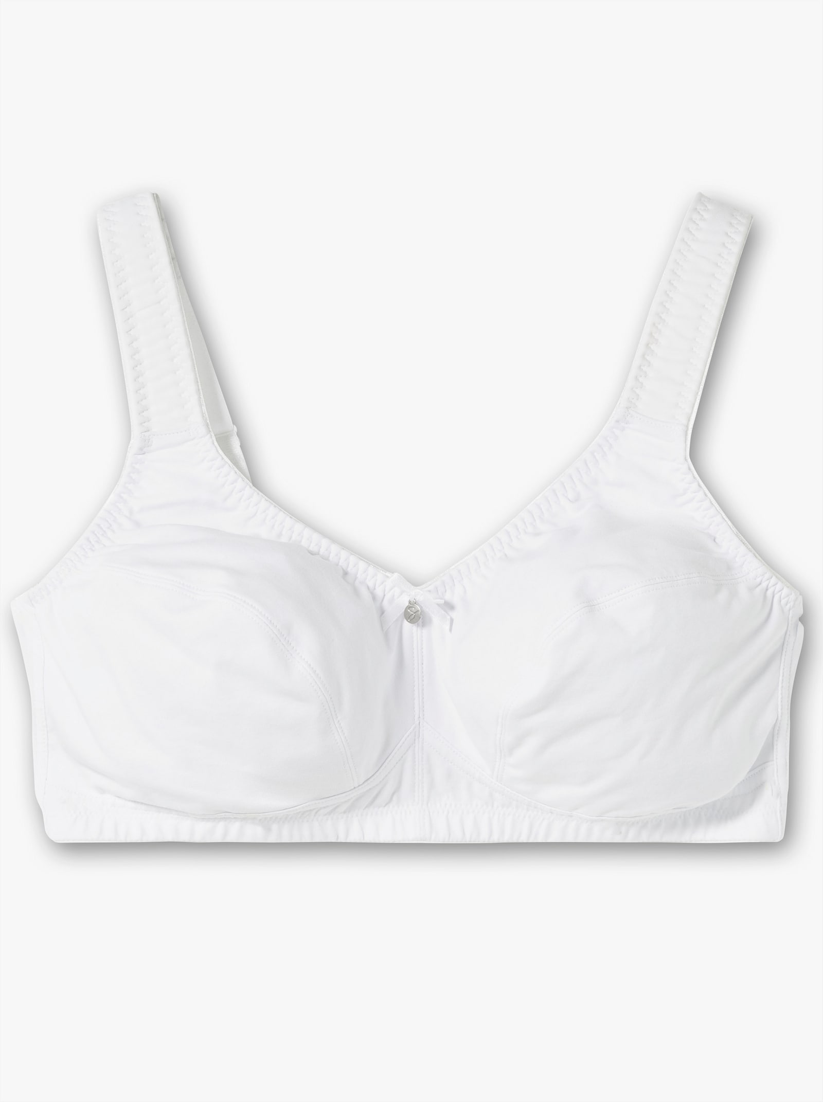 sheego Entlastungs-BH ohne Bügel im Doppelpack - weiß + orchidee